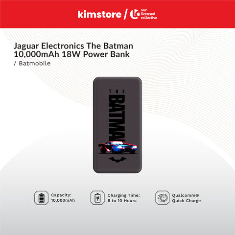Jaguar Electronics The Batman 10,000mAh 18W Power Bank