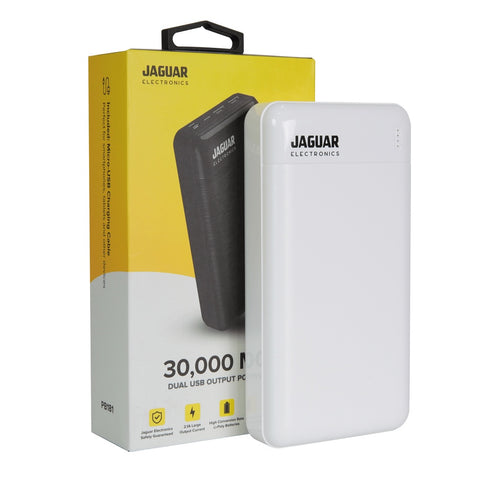 Jaguar Electronics PB181 30000mAh Power Bank Dual USB Output