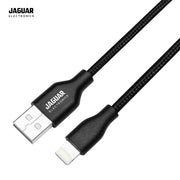 jaguar electronics cg52 3.0a 1 meter fast charging data cable lightning black