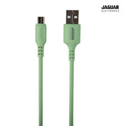 jaguar electronics cg27 2.4a 1 meter fast charging data ultra silicone cable micro usb green