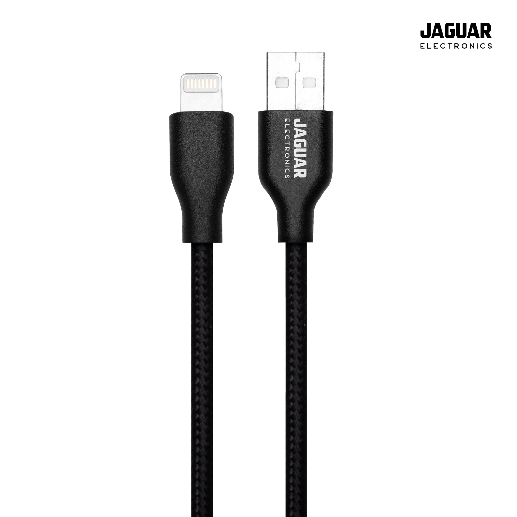 jaguar electronics cg52 3.0a 0.5 meter fast charging data cable lightning black