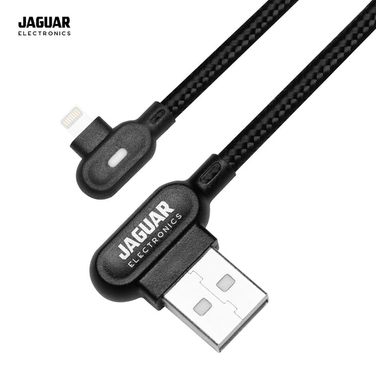 Jaguar Electronics CG82 3.0A 0.5 Meter Fast Charging Data 90 Degree Cable