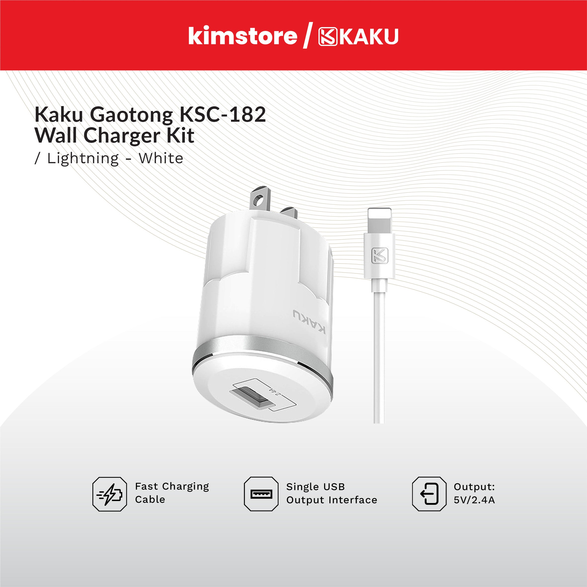 KAKU GAOTONG KSC-182 (US) Wall Charger Kit