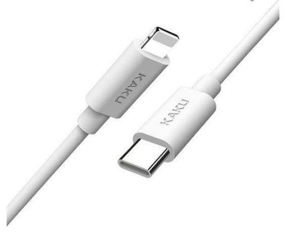 kaku chaosu ksc 238 type usb c to lightning fast charge cable white