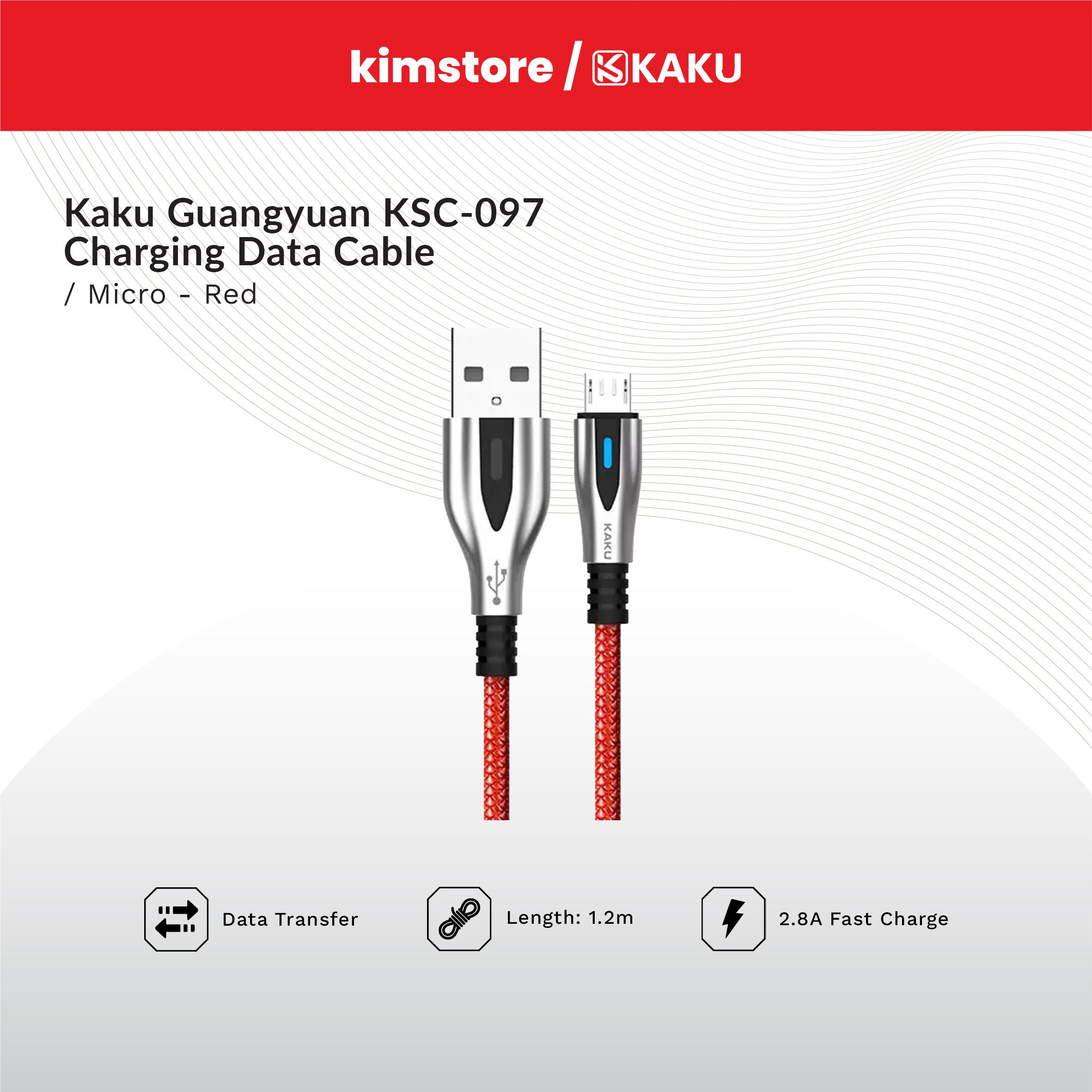 KAKU GUANGYUAN KSC-097 Micro Charging Data Cable