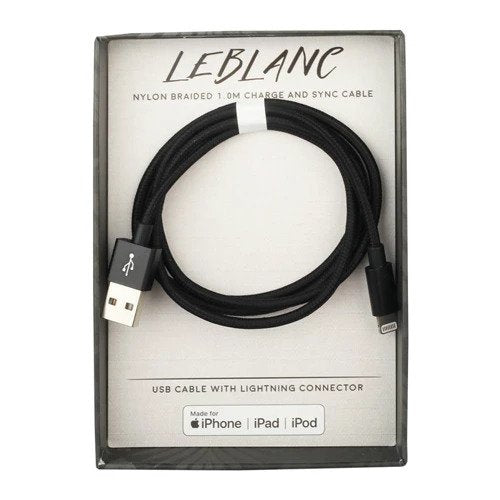 LE BLANC Nylon Braided Cable 1.0m