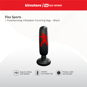 flex sports freestanding inflatable punching bag black