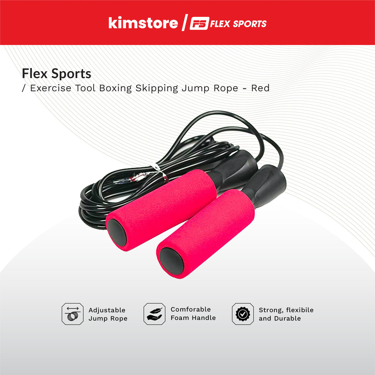 FLEX Sports Exercise Tool Boxing Skipping Jump Rope