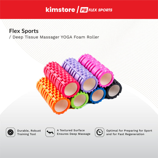 FLEX Sports Deep Tissue Massager YOGA Foam Roller